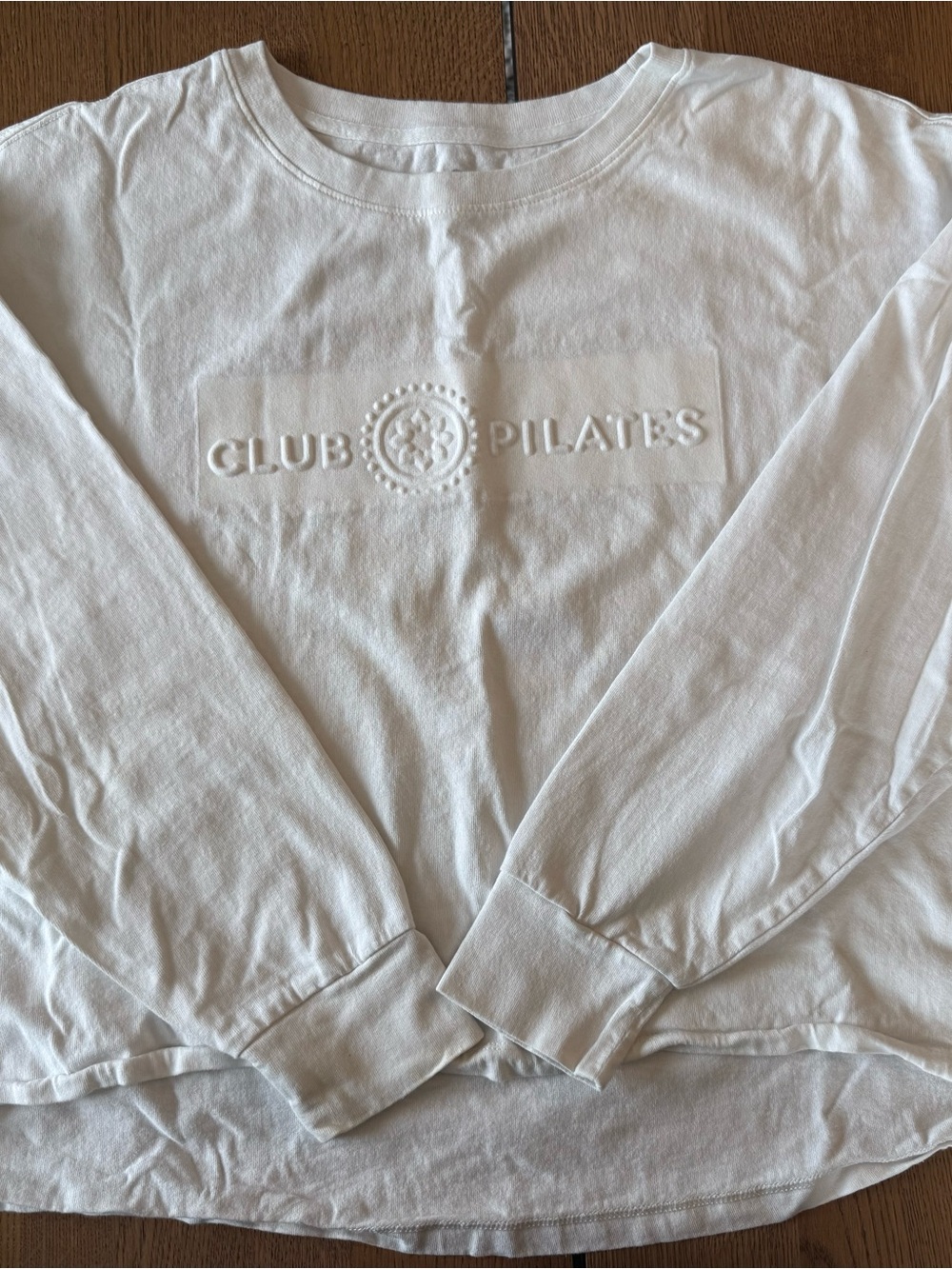 Club Pilates White Long Sleeve Tee
